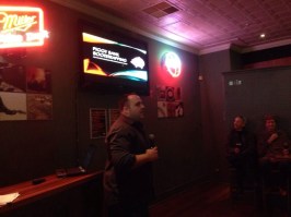 Ross Currie presenting on start-ups.